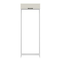 Alvinka Mutfak Modül Mbr_A 80-H222Cm Buzdolabı Beyaz Kumtaşı Mdf