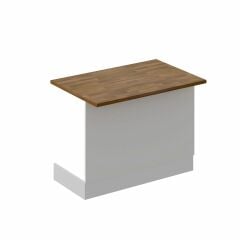 Mutfak Ada Modül 120Cm Beyaz - Ahşap Tezgah Mdf