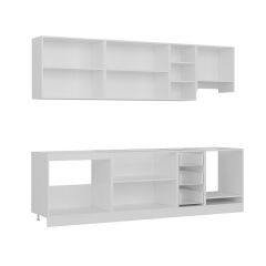 Minar 270 Cm Mutfak Dolabı Beyaz Antrasit 270-A8