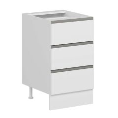 Alvinka Mutfak Modül Hg_J Alt 3Ç 50Cm Dolap Beyaz Beyaz