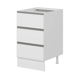 Alvinka Mutfak Modül Hg_J Alt 3Ç 50Cm Dolap Beyaz Beyaz