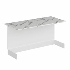 Mutfak Ada Modül 180Cm Beyaz - Mermer Tezgah Mdf