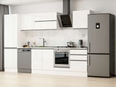 Alvinka 330X210 Cm High Gloss Mutfak Dolabı Mb-E90B60S60-2 High Gloss | Beyaz - Mdf