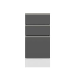 Alvinka Mutfak Modül Hg_J Alt 3Ç1B2K 40Cm Dolap Beyaz Antrasit