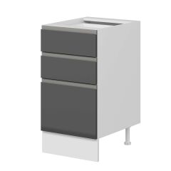 Alvinka Mutfak Modül Hg_J Alt 3Ç1B2K 45Cm Dolap Beyaz Antrasit