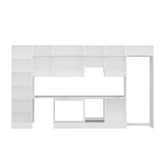 Alvinka 400X240 Cm Klasik Mebran Mutfak Dolabı Mbb-E80B60S60-1 Mebran | Kumtaşı - Suntalam