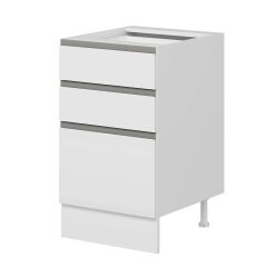 Alvinka Mutfak Modül Hg_J Alt 3Ç1B2K 50Cm Dolap Beyaz Beyaz