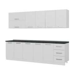 Minar 275 Cm Mutfak Dolabı Beyaz 275-B2