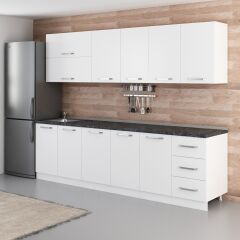 Minar 275 Cm Mutfak Dolabı Beyaz 275-B2