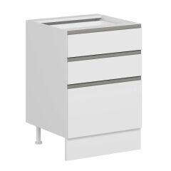 Alvinka Mutfak Modül Hg_J Alt 3Ç1B2K 60Cm Dolap Beyaz Beyaz