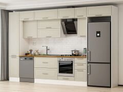 Alvinka 365X240 Cm Klasik Mebran Mutfak Dolabı Beyaz Beyaz Mbb-E80B45S40-2