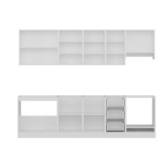 Minar 275 Cm Mutfak Dolabı Beyaz 275-B5