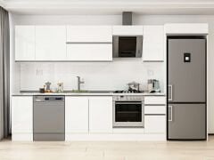 Alvinka 360X222 Cm High Gloss Mutfak Dolabı Mb-E80S40S40-2 High Gloss | Beyaz - Mdf