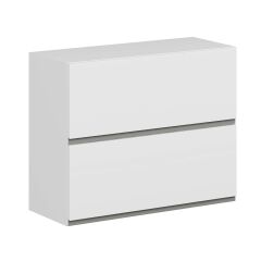 Alvinka Mutfak Modül Hg_J Üst 2Yk1R 90-H72Cm Dolap Beyaz Beyaz Mdf