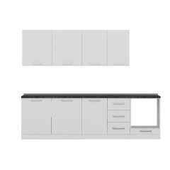 Minar 275 Cm Mutfak Dolabı Beyaz 275-B6