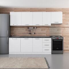 Minar 275 Cm Mutfak Dolabı Beyaz 275-B7