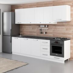 Minar 275 Cm Mutfak Dolabı Beyaz 275-B8