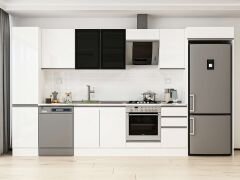 Alvinka 380X222 Cm High Gloss Mutfak Dolabı Mbb-E90B45S45-3