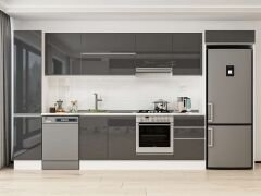 Alvinka 385X222 Cm High Gloss Mutfak Dolabı Mbb-E90B45S50-1