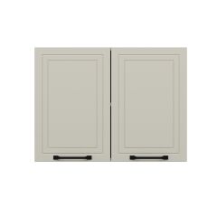 Alvinka Mutfak Modül Mbr_A Üst 2Dk1R 80-H60Cm Dolap Beyaz Kumtaşı Mdf