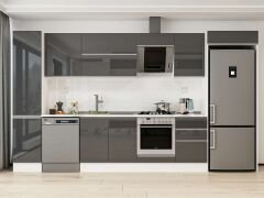 Alvinka 385X222 Cm High Gloss Mutfak Dolabı Mbb-E90B45S50-2