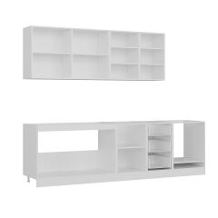 Minar 275 Cm Mutfak Dolabı Beyaz Antrasit 275-A6