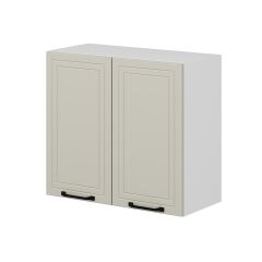 Alvinka Mutfak Modül Mbr_A Üst 2Dk1R 80-H72Cm Dolap Beyaz Kumtaşı Mdf