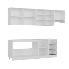 Minar 275 Cm Mutfak Dolabı Beyaz Dore 275-D7