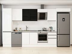 Alvinka 390X222 Cm High Gloss Mutfak Dolabı Mbb-E90B50S50-3