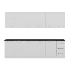 Minar 280 Cm Mutfak Dolabı Beyaz 280-B1