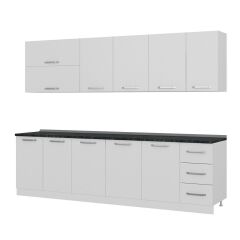 Minar 280 Cm Mutfak Dolabı Beyaz 280-B1