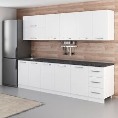 Minar 280 Cm Mutfak Dolabı Beyaz 280-B1