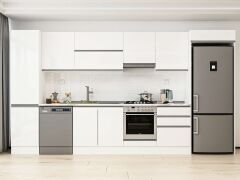 Alvinka 400X222 Cm High Gloss Mutfak Dolabı Mbb-E90B50S60-1
