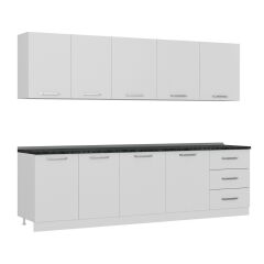 Minar 280 Cm Mutfak Dolabı Beyaz 280-B2