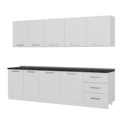 Minar 280 Cm Mutfak Dolabı Beyaz 280-B2