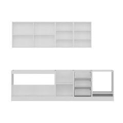 Minar 280 Cm Mutfak Dolabı Beyaz 280-B3