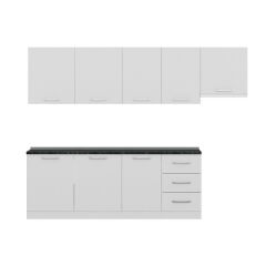 Minar 280 Cm Mutfak Dolabı Beyaz 280-B4