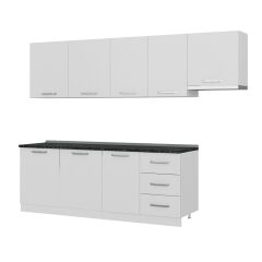 Minar 280 Cm Mutfak Dolabı Beyaz 280-B4