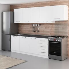 Minar 280 Cm Mutfak Dolabı Beyaz 280-B4