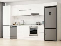 Alvinka 390X222 Cm High Gloss Mutfak Dolabı Mbb-E90B60S40-1
