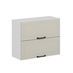 Alvinka Mutfak Modül Mbr_A Üst 2Yk1R 90-H72Cm Dolap Beyaz Kumtaşı Mdf