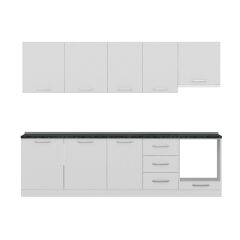 Minar 280 Cm Mutfak Dolabı Beyaz 280-B5