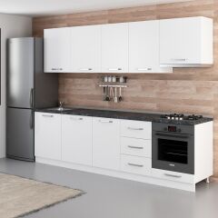 Minar 280 Cm Mutfak Dolabı Beyaz 280-B5