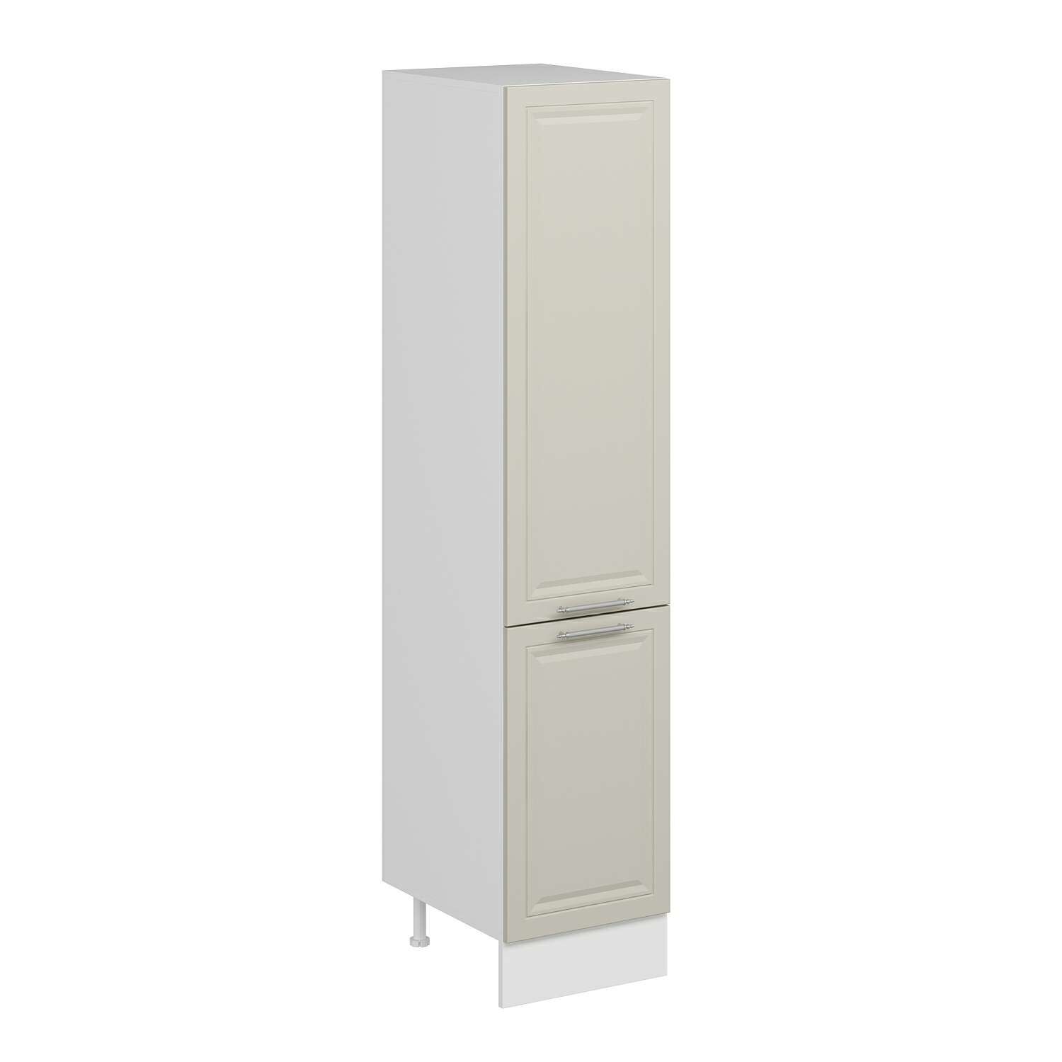 Alvinka Mutfak Modül Mbr_C 45-H210Cm Boy Dolabı Beyaz Kumtaşı Mdf