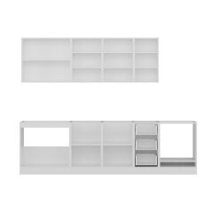 Minar 280 Cm Mutfak Dolabı Beyaz 280-B6