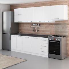 Minar 280 Cm Mutfak Dolabı Beyaz 280-B7