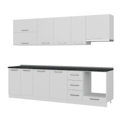 Minar 280 Cm Mutfak Dolabı Beyaz 280-B8