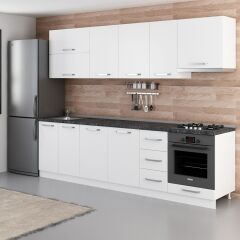 Minar 280 Cm Mutfak Dolabı Beyaz 280-B8