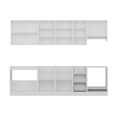 Minar 280 Cm Mutfak Dolabı Beyaz 280-B8