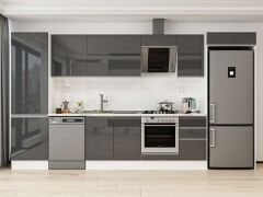 Alvinka 395X222 Cm High Gloss Mutfak Dolabı Mbb-E90B60S45-2